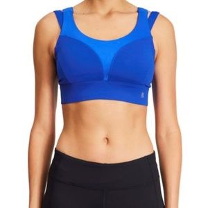 BOOM BOOM ATHLETICA Compression Sports Bra - Blue